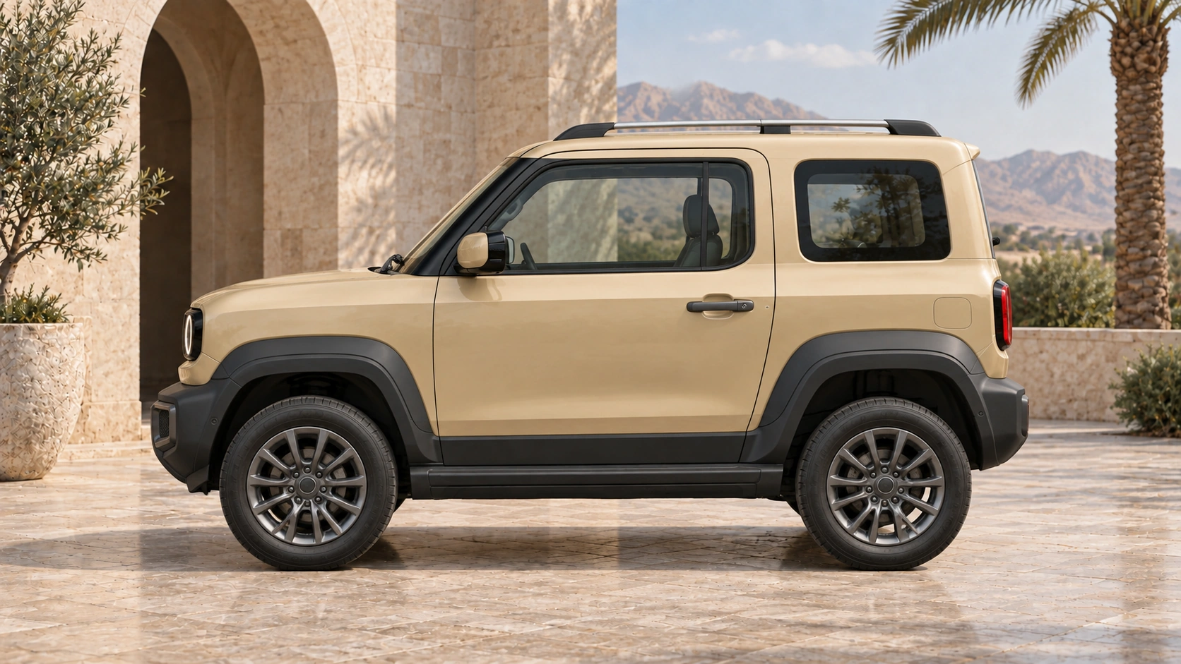 Complete Sand exterior in sand-gold and bone